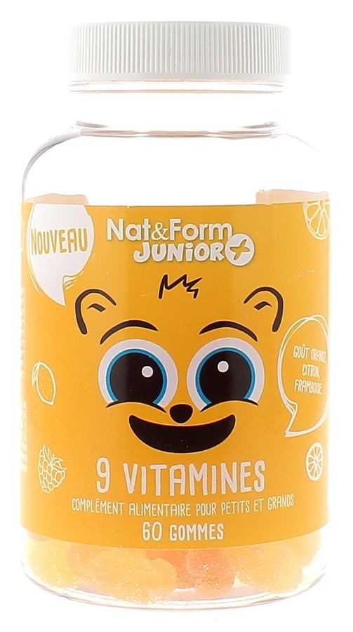 9 vitamines Nat & Form junior - 60 gommes