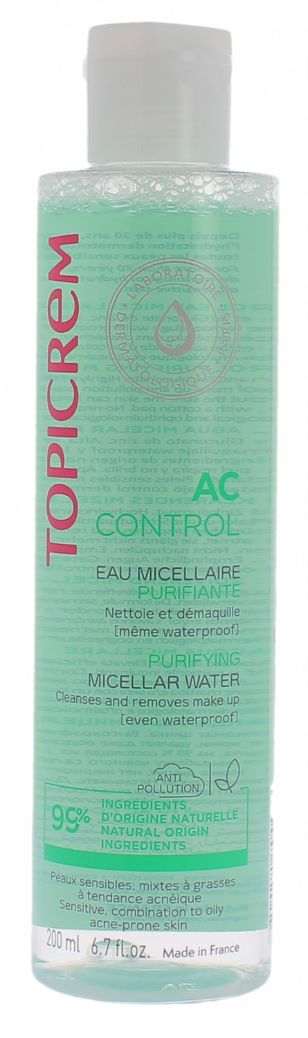 AC Control Eau micellaire purifiante Topicrem - flacon de 200 ml
