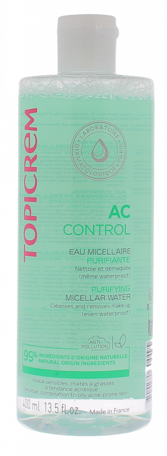 AC Control Eau micellaire purifiante Topicrem - flacon de 400 ml