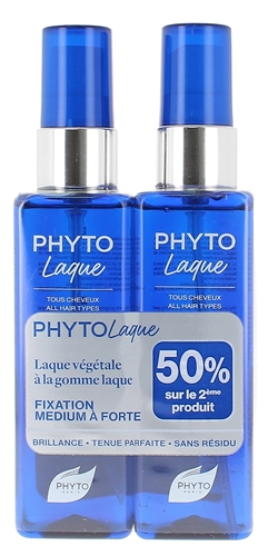 Laque végétale fixation médium Phyto Paris - lot de 2 sprays de 100ml