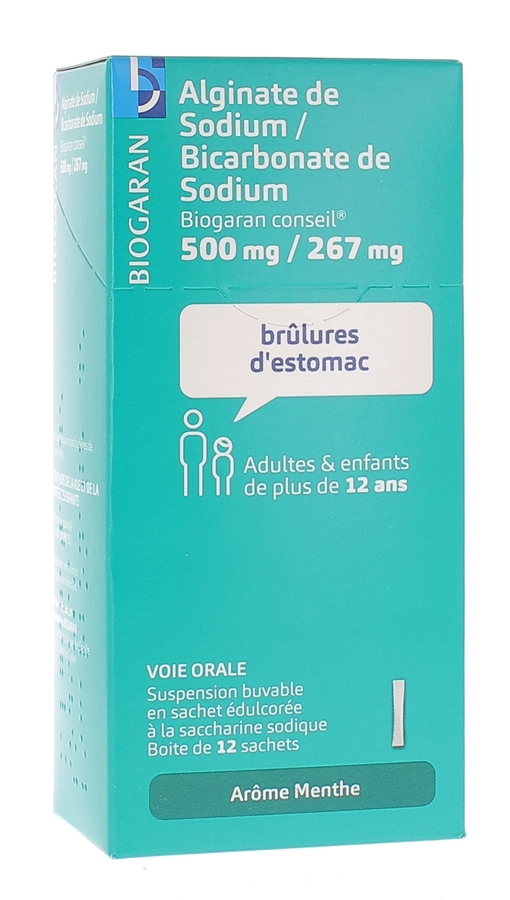 Alginate de sodium Mylan (générique du Gaviscon) contre le RGO