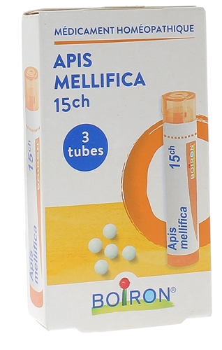 APIS MELLIFICA 15CH granules Boiron - 3 tubes de 4 g