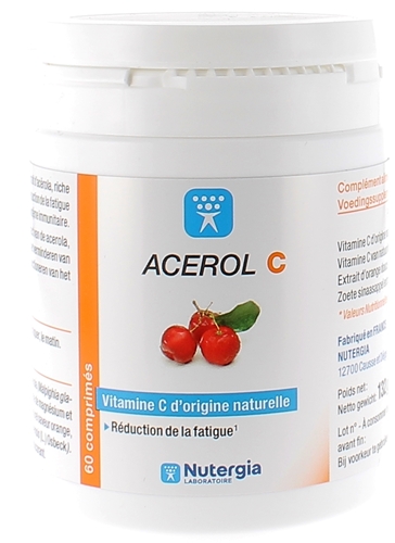 Acérol C Nutergia - pot de 60 comprimés