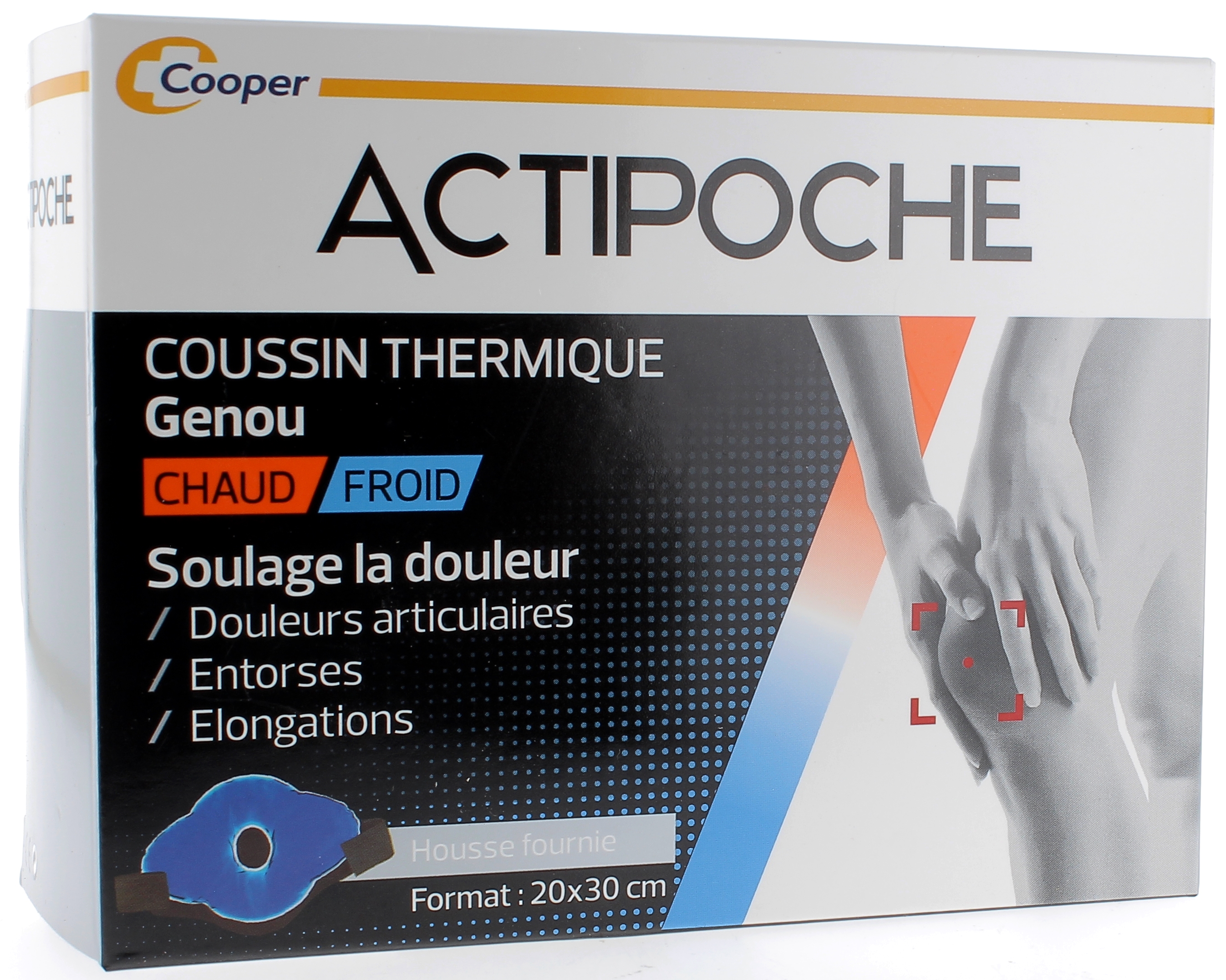 Actipoche Coussin thermique Genou Cooper - boîte de 1 actipoche 20 x 30 cm