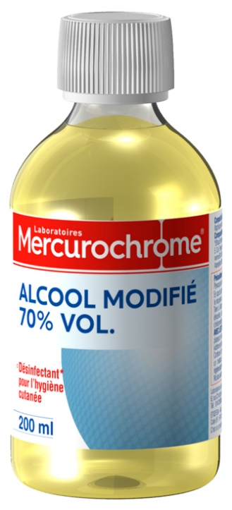 Alcool modifié 70% vol Mercurochrome