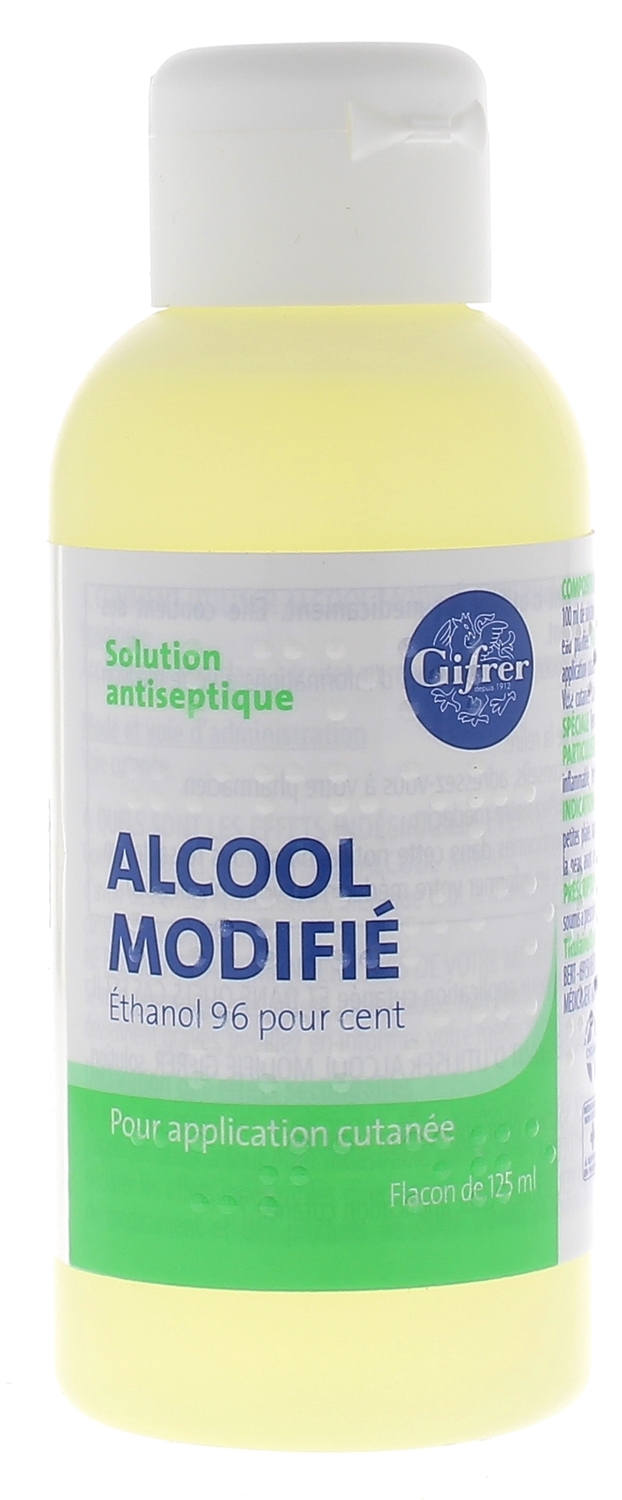 Alcool modifié Gifrer solution pour application locale - flacon de 125ml