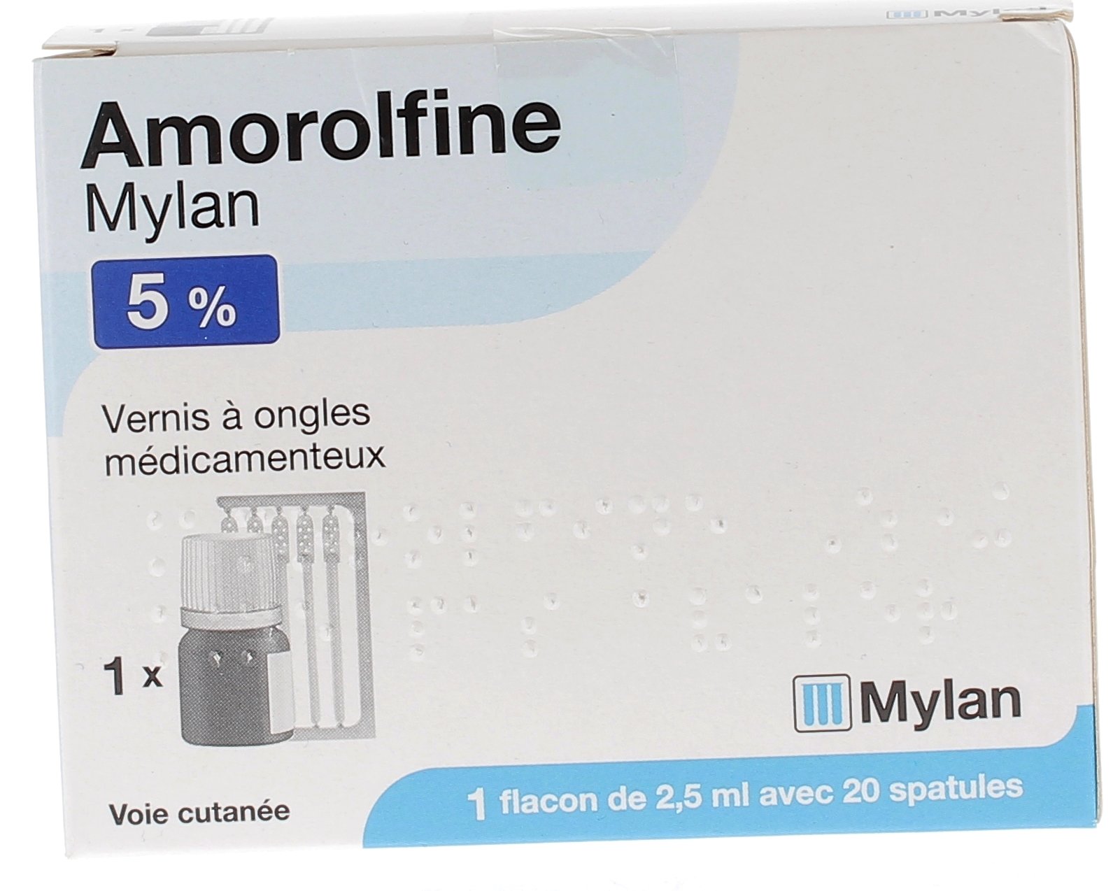 Amorolfine Mylan 5% - 1 vernis à ongles médicamenteux