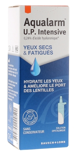 Aqualarm UP intensive solution ophtalmique yeux secs et fatigués Bausch+Lomb - flacon de 10ml