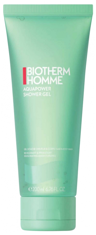 Aquapower Gel douche cheveux & corps Homme Biotherm - tube de 200 ml