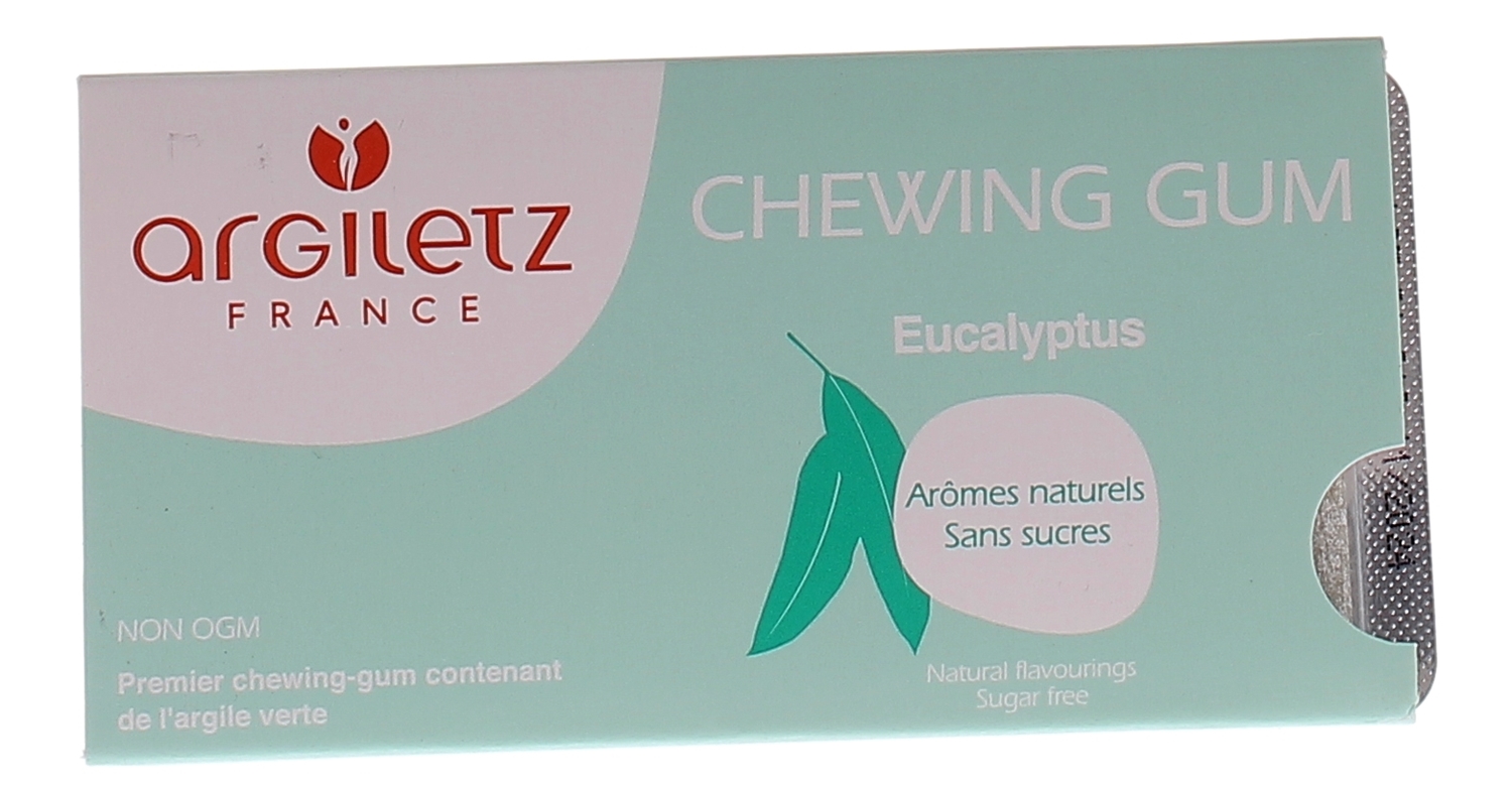 Argil'Gum Chewing-gum Eucalyptus Argiletz - étui de 12 dragées