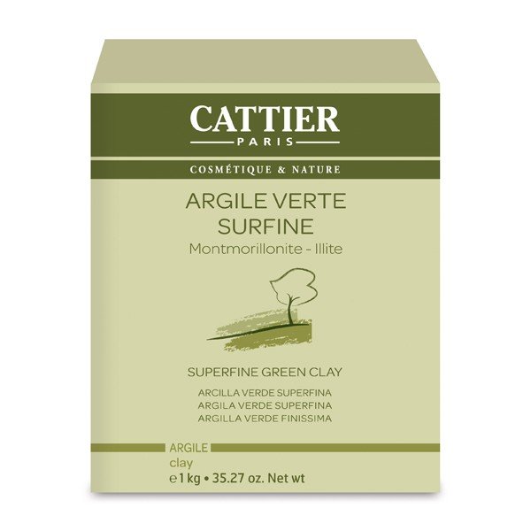 Argile Verte surfine Cattier - boîte de 1 kg