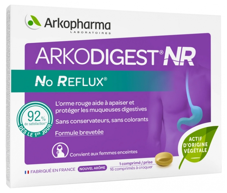 Arkodigest No Reflux Arkopharma - boîte de 16 comprimés