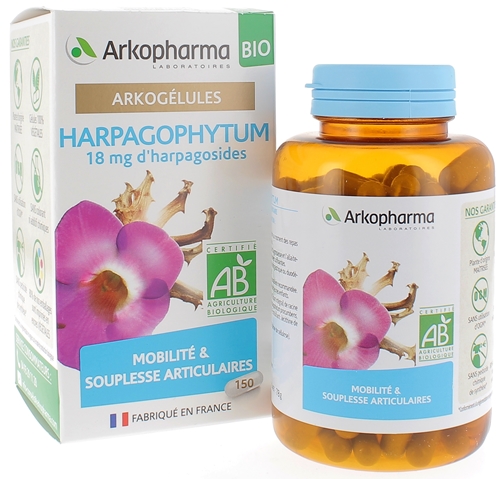 Arkogélules Harpagophytum bio Arkopharma - boite de 150 gélules