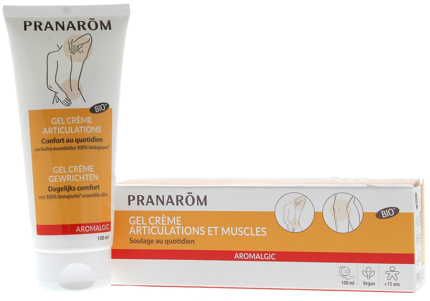 Aromalgic gel crème articulations et muscles bio Pranarôm - tube de 100 ml