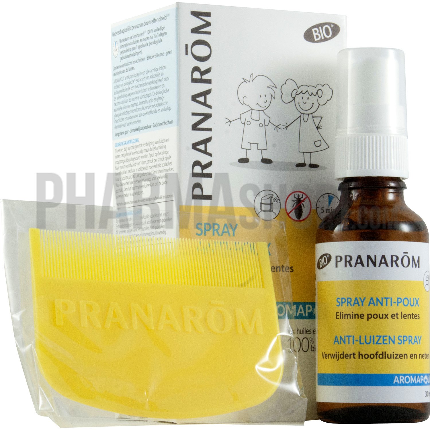 Aromapoux Spray anti-poux BIO Pranarôm - spray de 30 ml