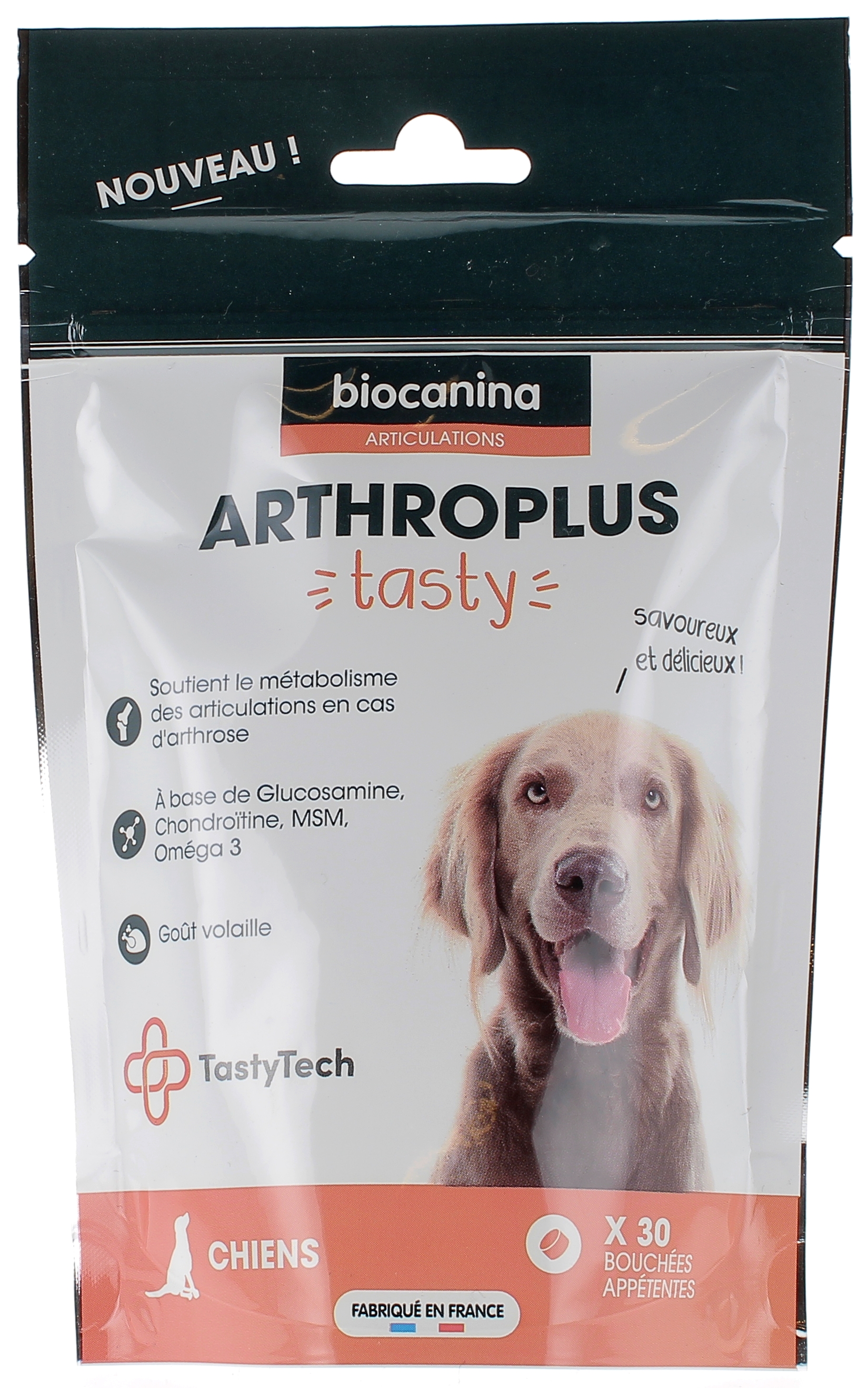 Arthroplus Tasty chiens Biocanina - sachet de 30 bouchées appétentes
