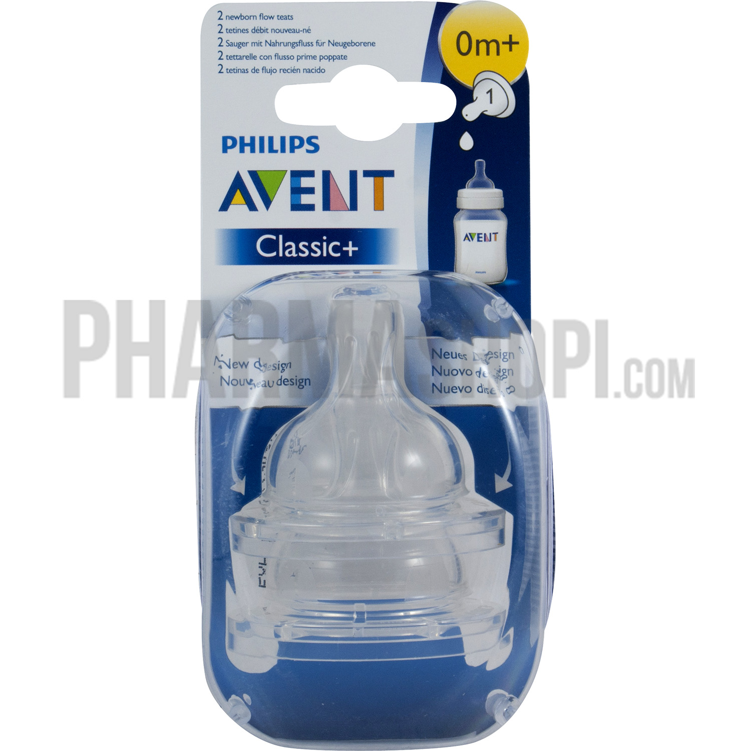 Avent Tétines Classic+ débit nouveau né