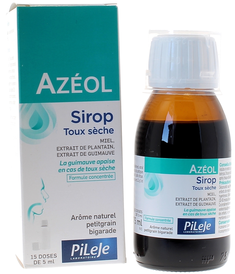 Azeol Sirop Pour Toux Seche Pileje Flacon De 75ml