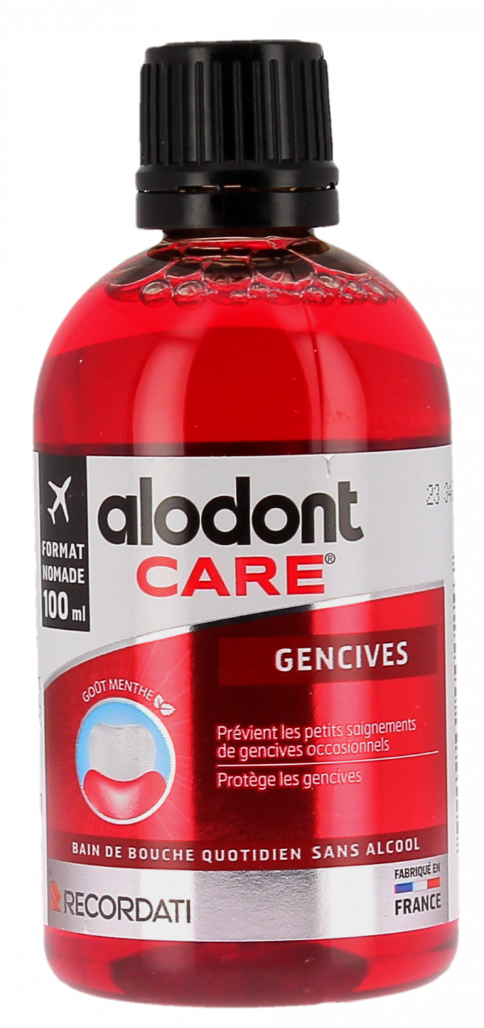 Bain de bouche gencives Alodont Care saignements gencives