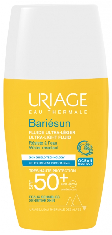 Bariésun Fluide ultra-léger très haute protection SPF50+ Uriage - flacon de 30 ml