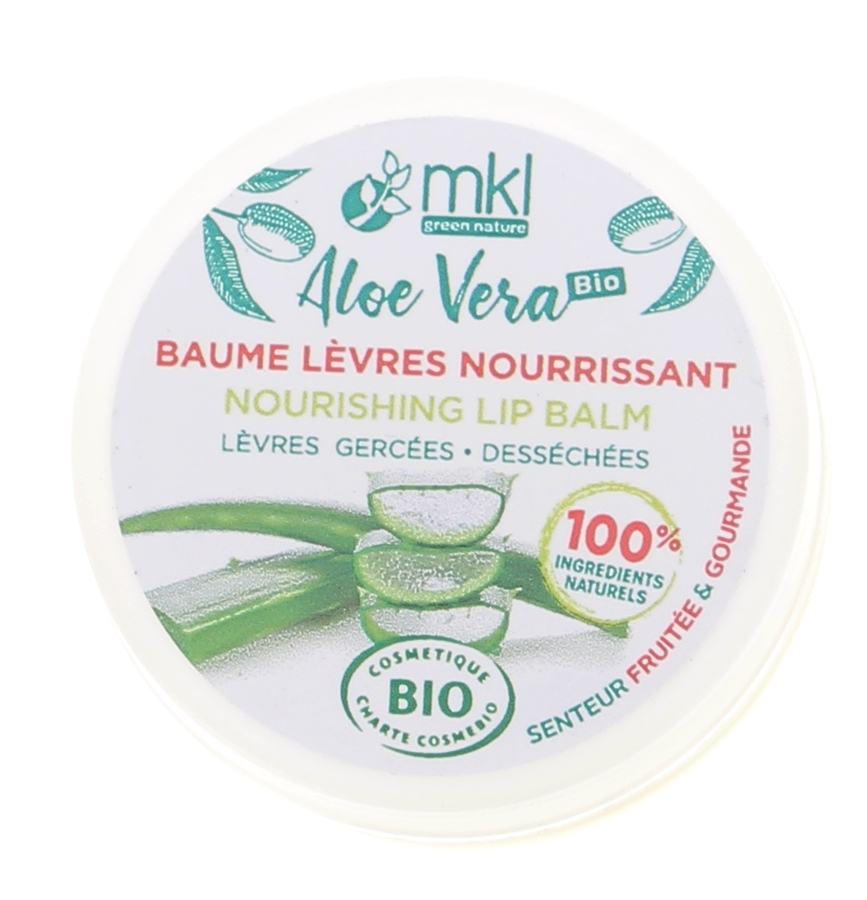 Baume Lèvres Aloe Vera Bio MKL Green Nature - baume de 10 ml