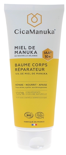 Crème Réparatrice CicaManuka Au Miel De Manuka IAA18 - 150 Ml, Bio Et Naturelle, Pour Le Visage Et Le Corps