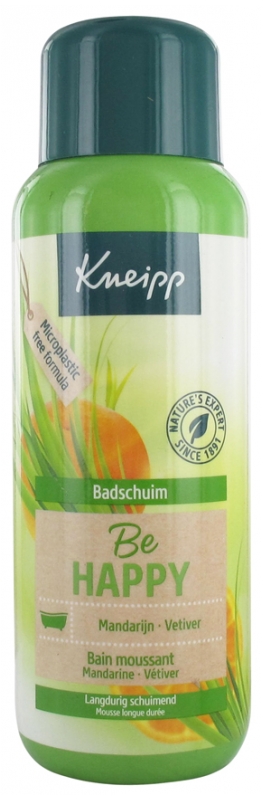 Be Happy Bain moussant mandarine vetiver Kneipp - flacon de 400ml