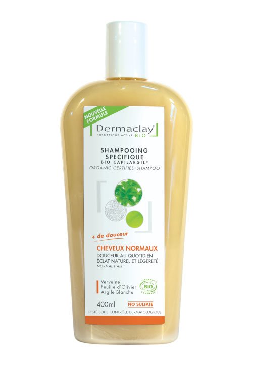 Shampooing Bio Capilargil Usage fréquent Dermaclay - flacon de 400 ml