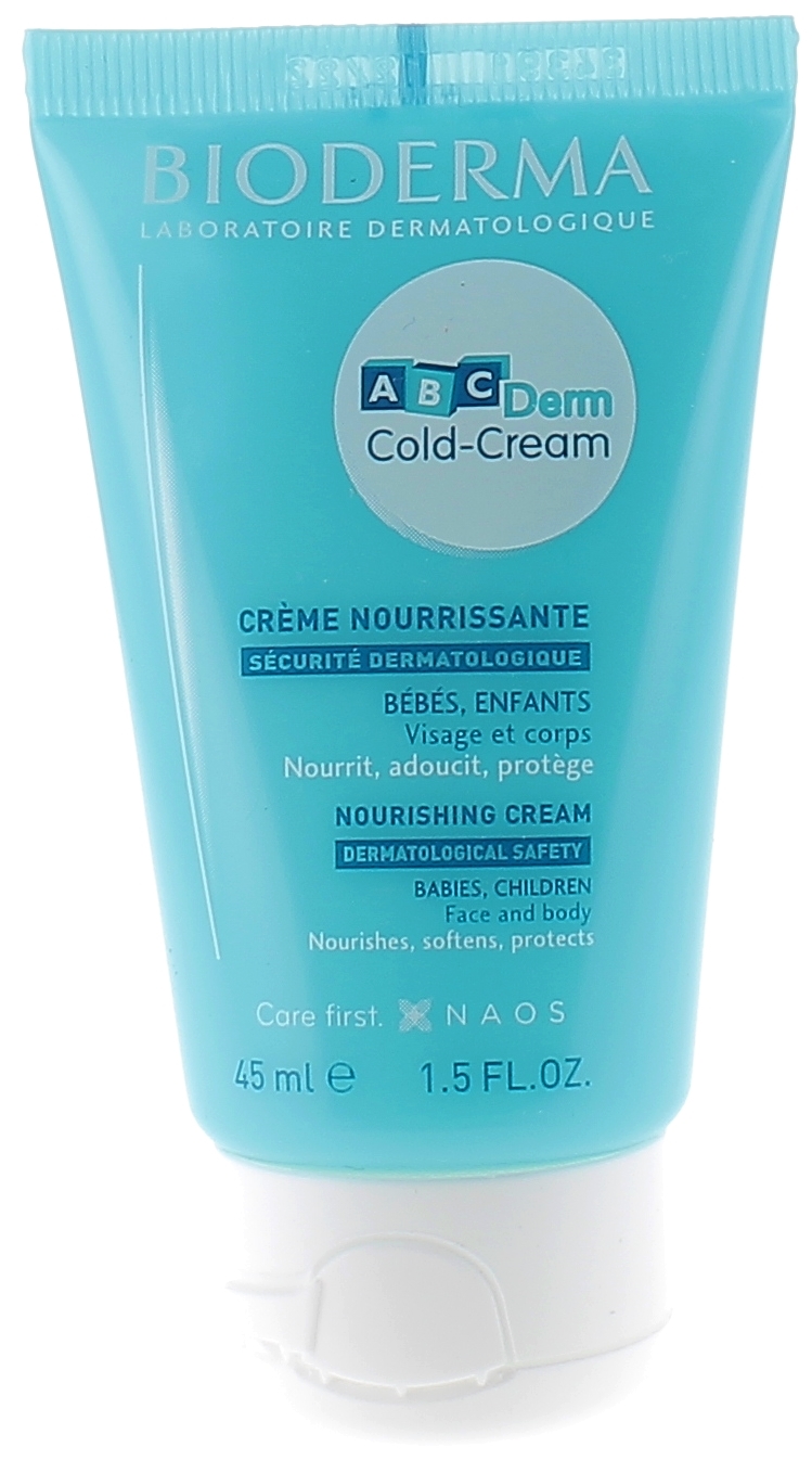 ABCDerm Cold-cream crème visage nourrissante Bioderma - tube de 45 ml