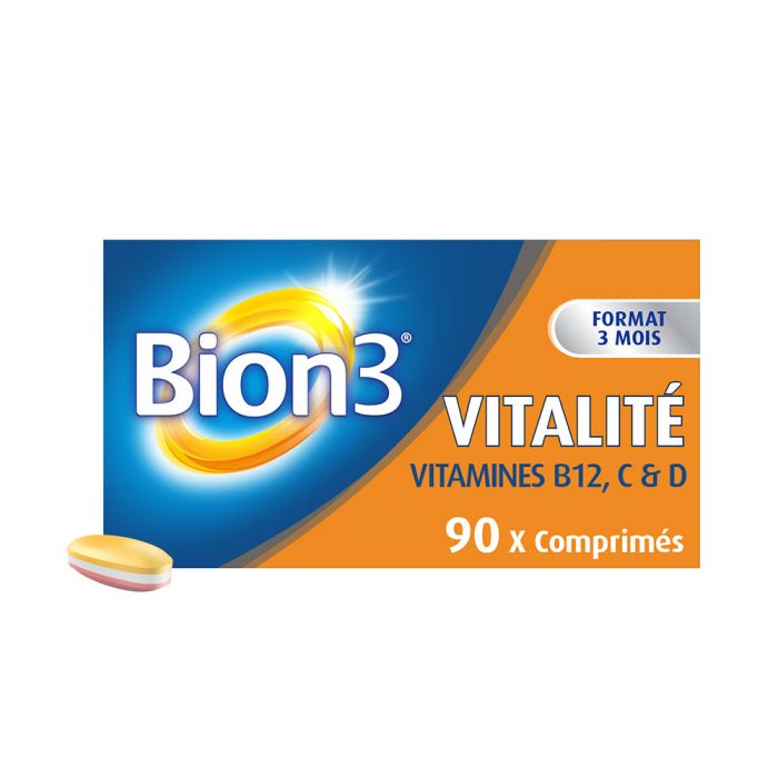 Bion3 vitalité contre la fatigue - boîte de 90 comprimés