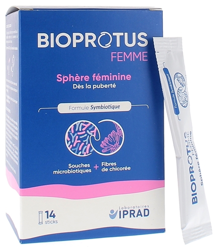 Bioprotus Flore intime Carrare - boite de 14 sticks de 3 g