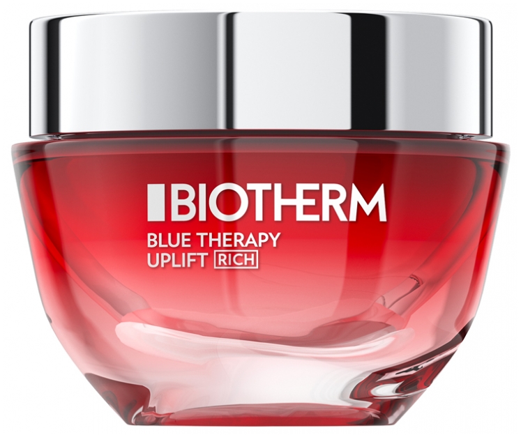 Blue Therapy Red Algae Uplift Rich Crème rosée raffermissante riche Biotherm - pot de 50 ml