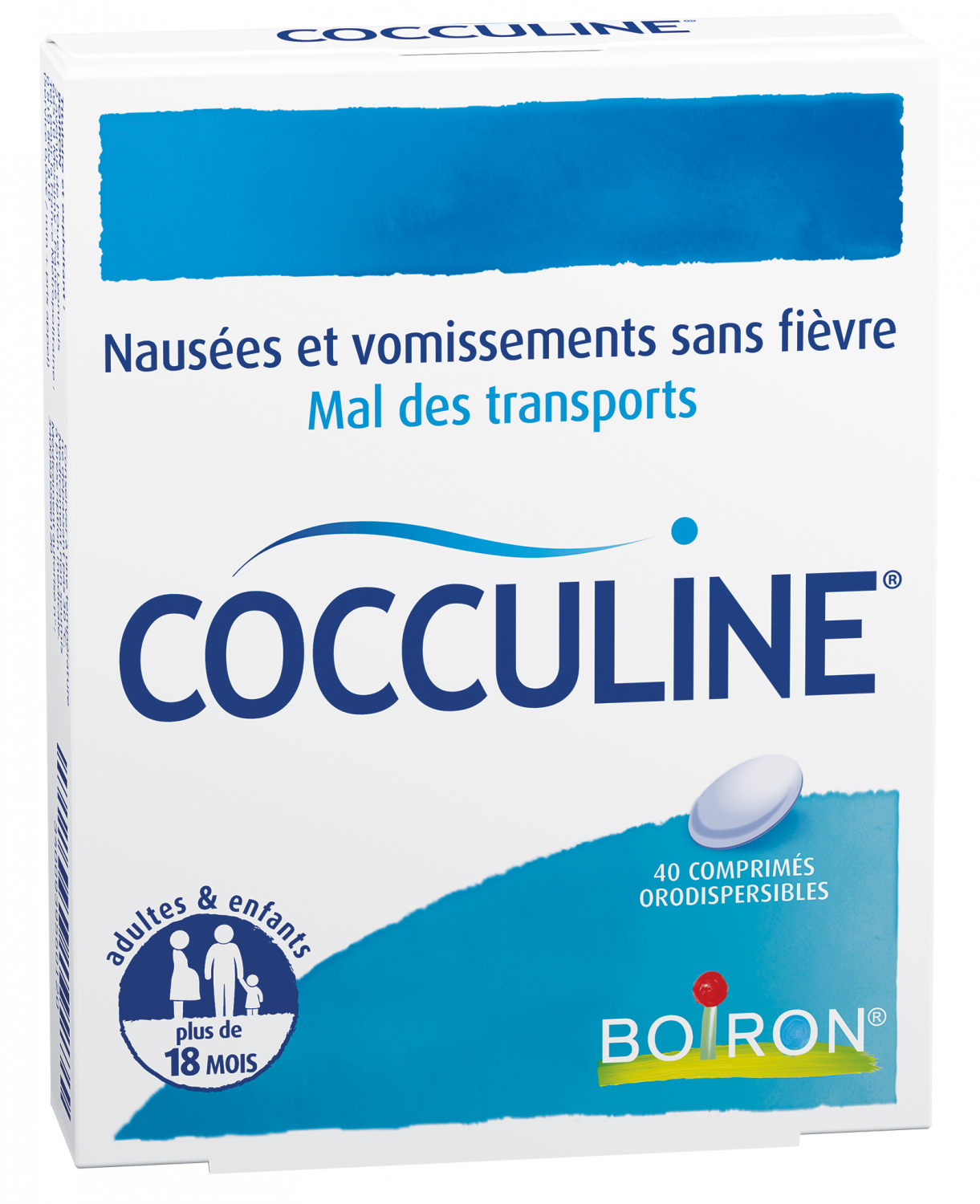 Cocculine comprimé orodispersible Boiron - boite de 40 comprimés