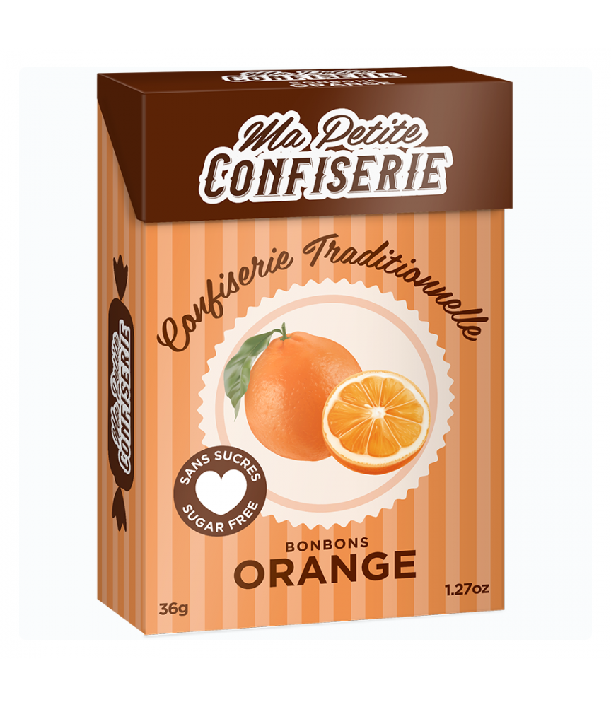 Bonbons orange Ma petite confiserie - boîte de 36,5 g