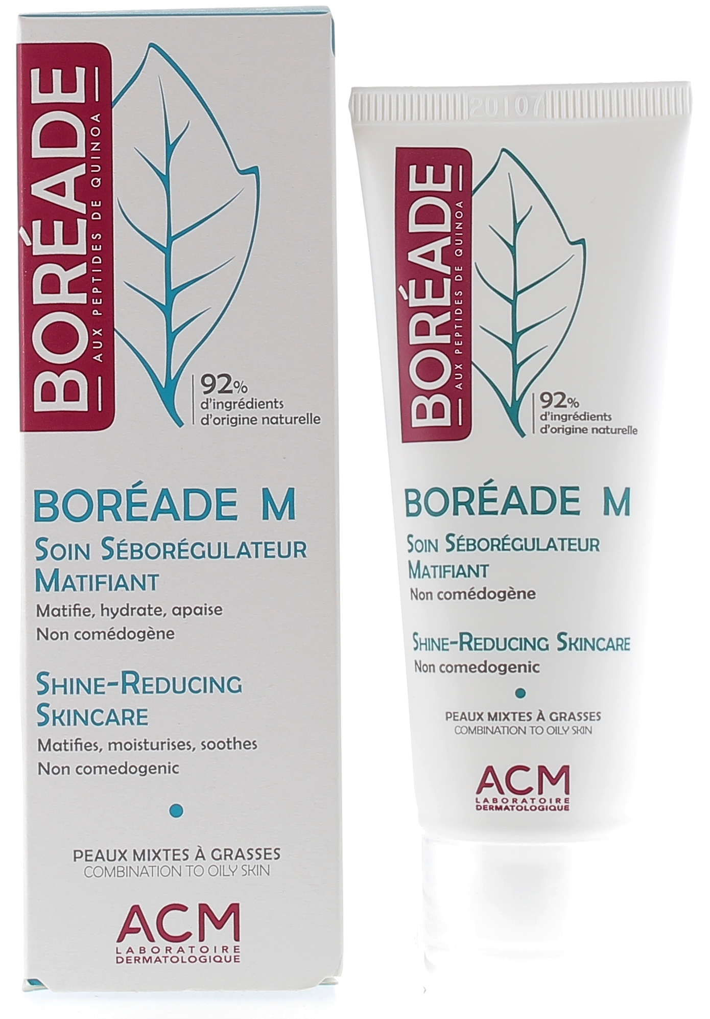 Boréade M soin séborégulateur matifiant Noviderm ACM - tube de 40 ml