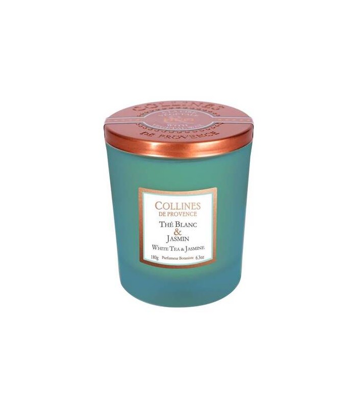 Bougie parfumée Thé Blanc & Jasmin Collines de Provence parfum d