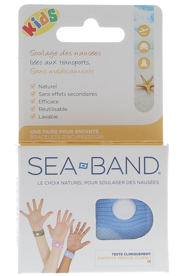 Bracelet acupression enfants Sea Band 1 paire de brace 1