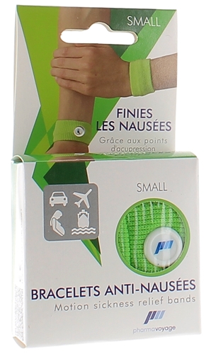 Bracelet anti-nausées enfant taille small Pharmavoyage - une paire de bracelet