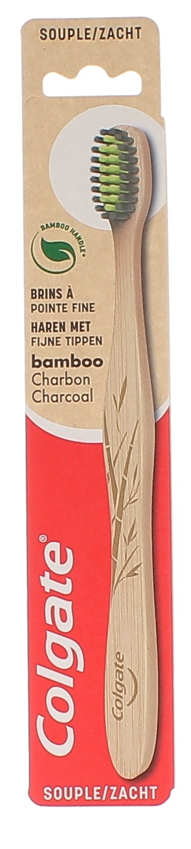Brosse à dents souple bambou Colgate - une brosse à dents
