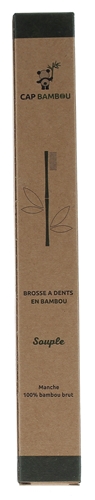 Brosse à dents adulte en bambou souple Cap Bambou - une brosse à dents