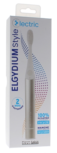 Brosse à dents électrique silver Style Electric Elgydium - une brosse à dents électrique