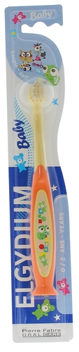 Brosse à dents souple baby 0-2 ans Elgydium - une brosse à dents