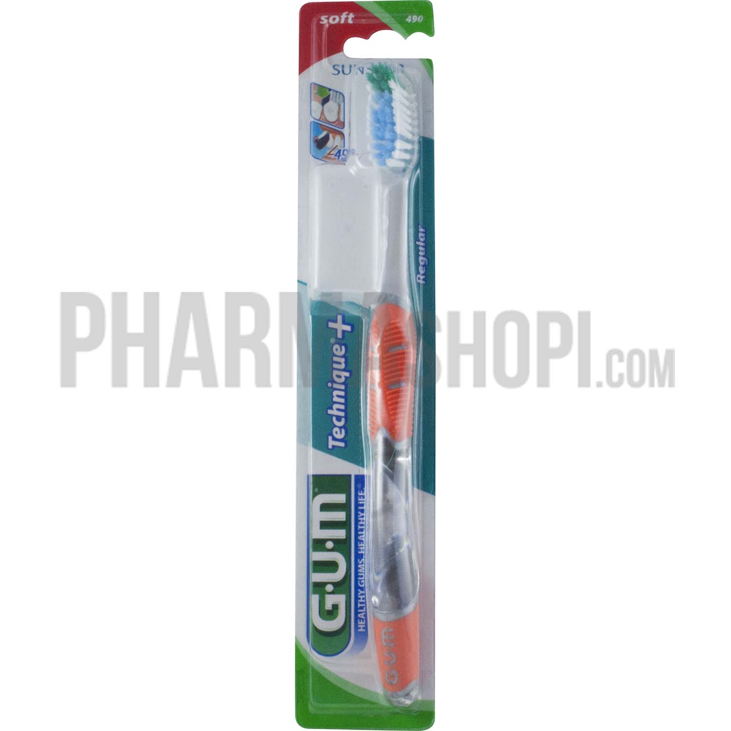Brosse à dents technique + regular souple Gum - 1 brosse à dents