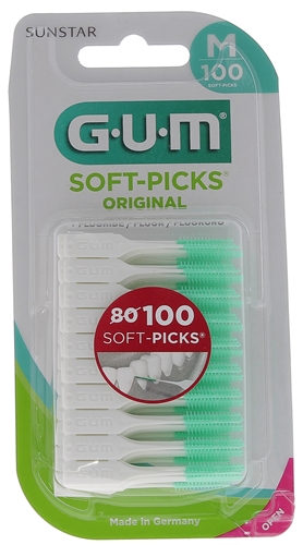 Brossettes interdentaires regular soft-picks original Gum - 100 brossettes