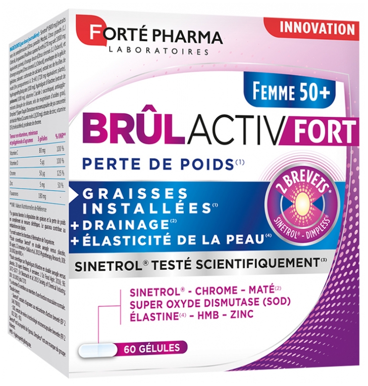 Brûlactiv Fort femme 50+ Perte de poids Forté Pharma - boîte de 60 gélules