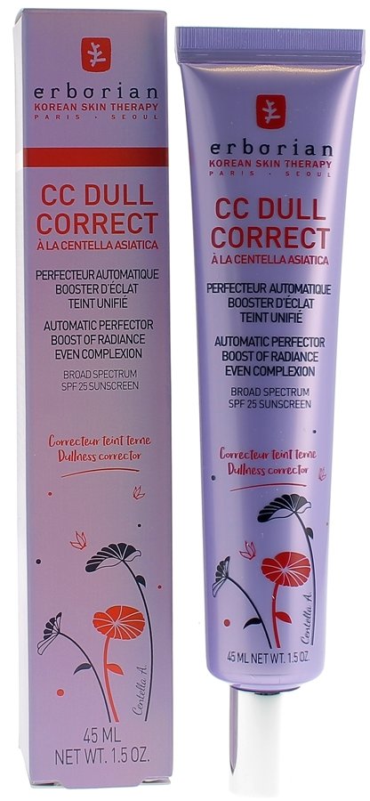 CC dull correct à la Centella Asiatica Erborian - tube de 45 ml