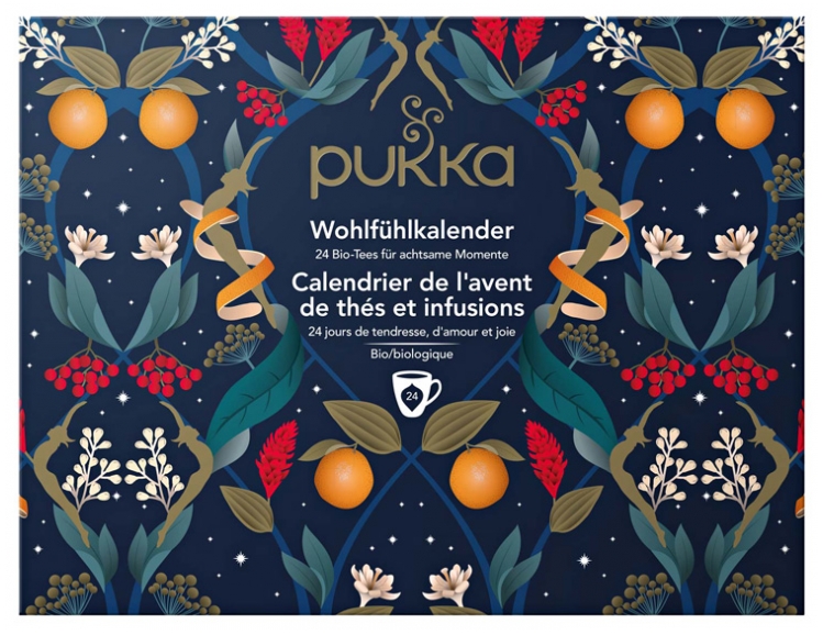 Calendrier de l'Avent 2023 Pukka - calendrier de 24 sachets