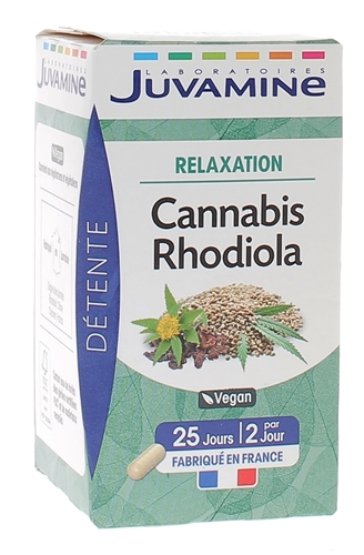 Cannabis Rhodiola Juvamine - boîte de 50 gélules
