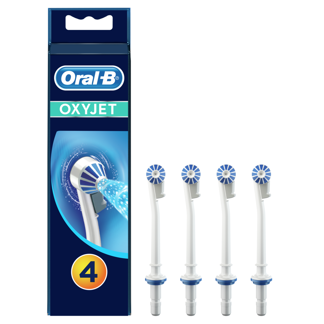 Canules de rechanges pour hydropulseur Oxyjet Oral-B - 4 canules