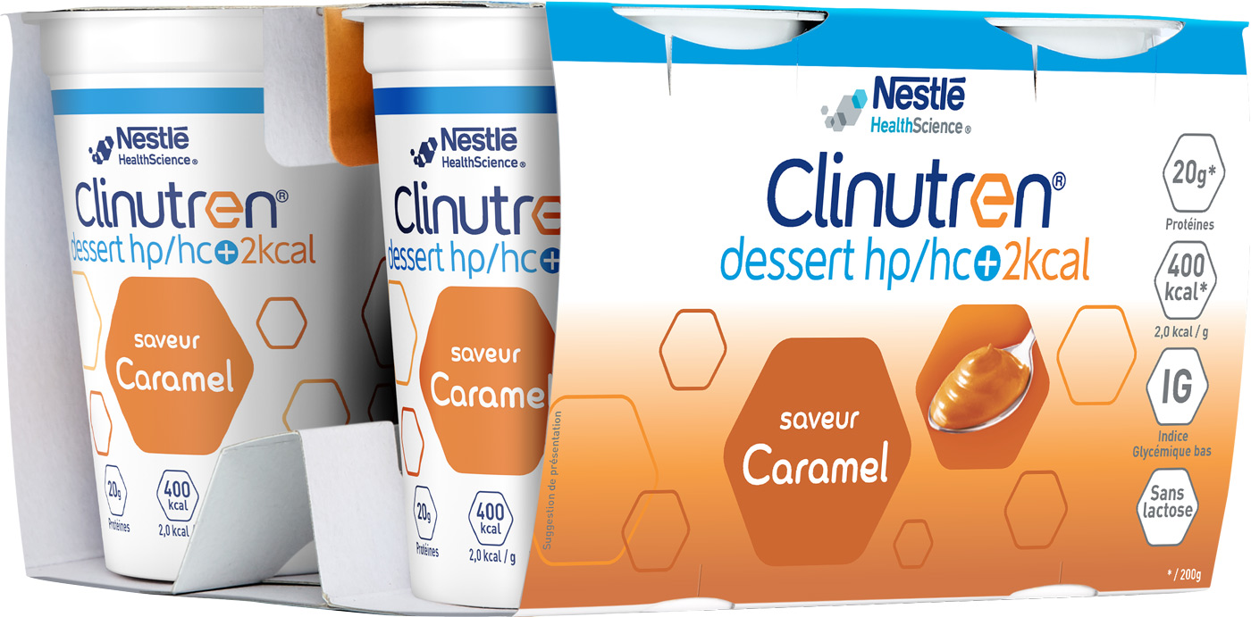 Clinutren saveur caramel HP/HC + Nestlé - lot de 4x200g